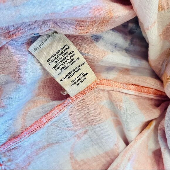 Soft Surrounding Blouse Gussy Floral Spring Summer Beach Resort Wear Women L - Picture 10 of 10